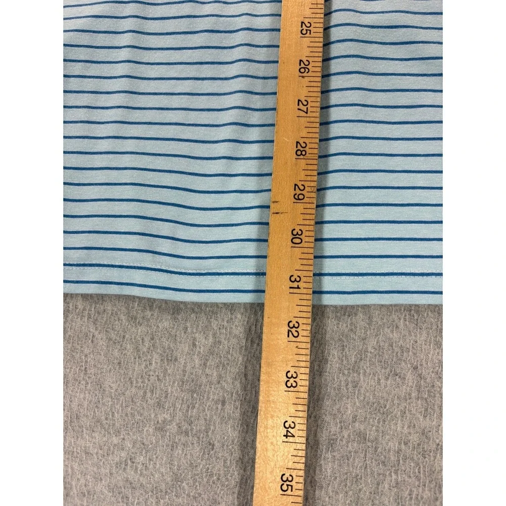 Vineyard Vines Edgartown Striped Short Sleeve Polo Shirt (Men's Large) Blue